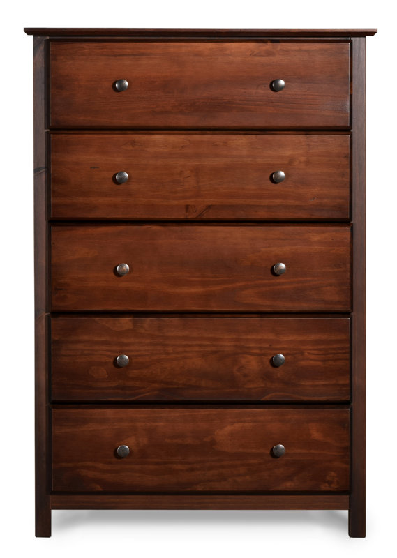 Grain Wood Furniture Shaker 5 Drawer Chest & Reviews Wayfair